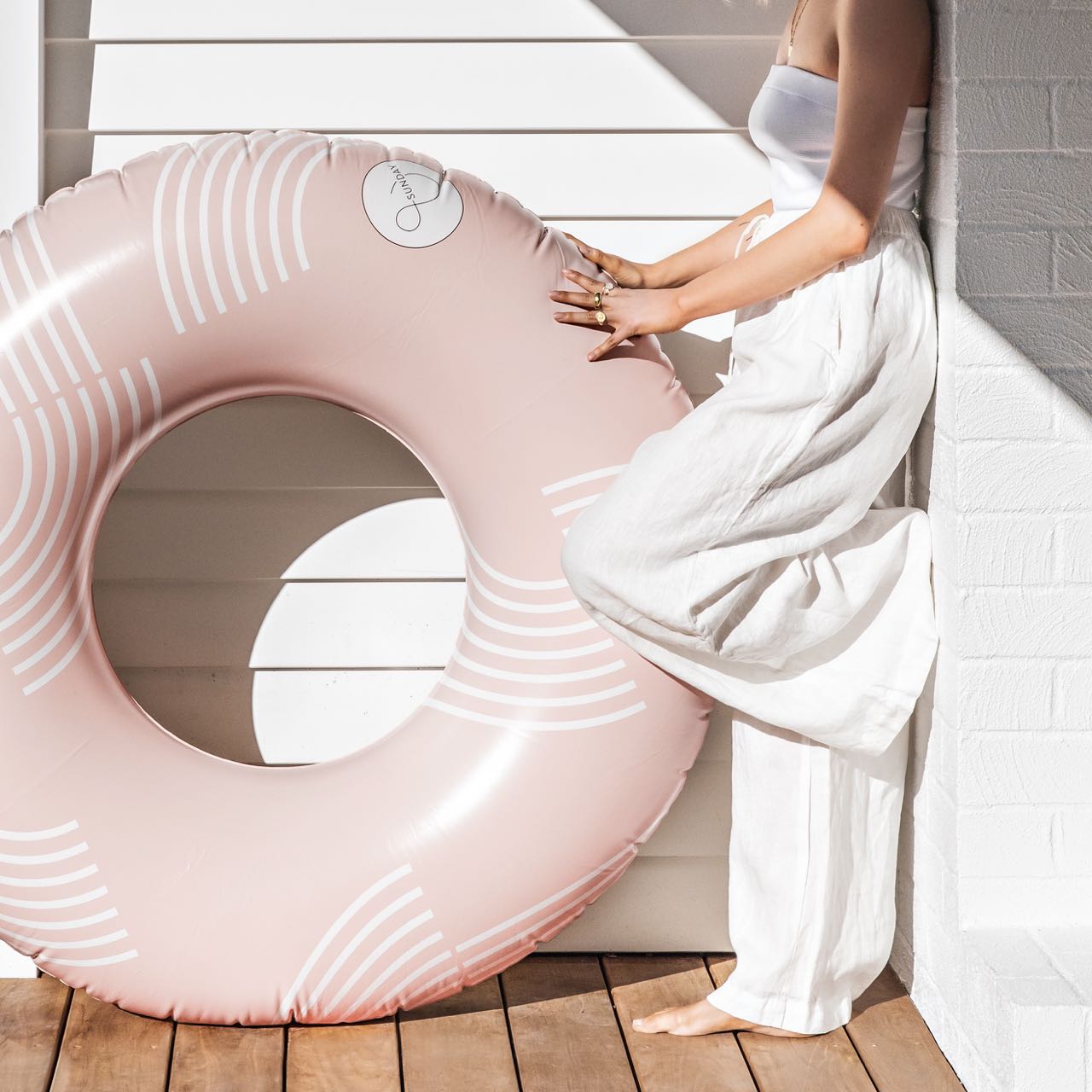 Oversized designer pool tubes