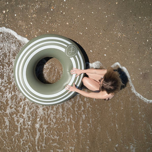 SPORTY OVERSIZED POOL TUBE- OLIVE