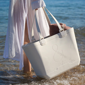 SUN DAY TOTE BAG (Oversized) -COCONUT