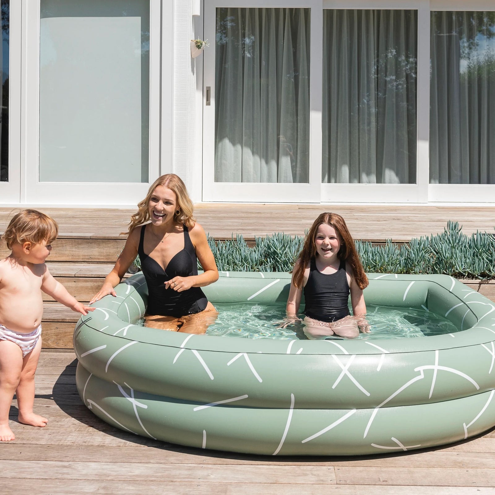 LINES INFLATABLE ARCH POOL- SAGE