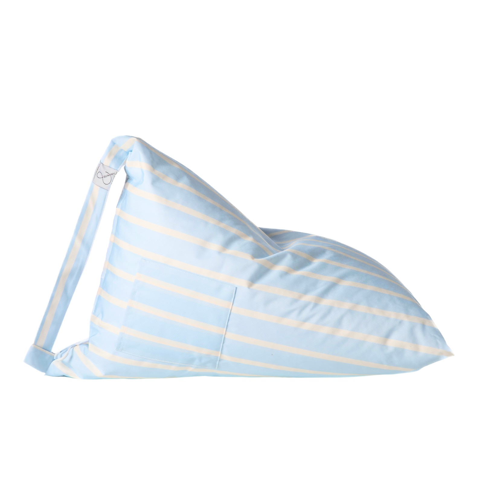 Beach Bean Bag in Light blue stripe