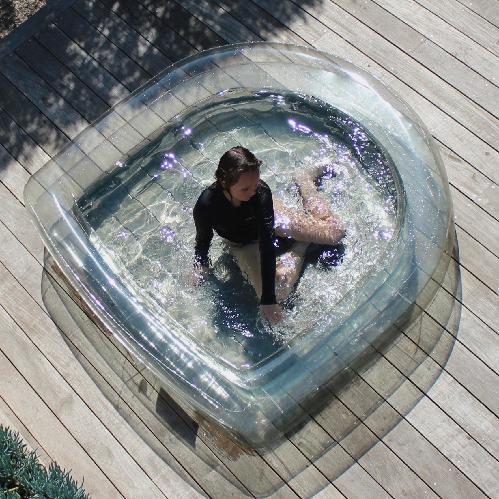 PEWTER TRANSLUCENT ARCH POOL